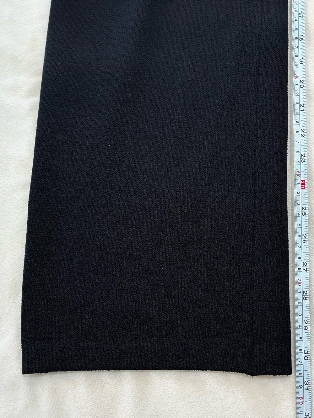 St. John Collection Santana Knit Wide Leg Pants Black Caviar Wool Blend Small - Picture 5 of 8